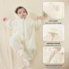 AiWMGL Newborn Baby Bear Outfit Suit 9-12 Months Girls Boys Fleece Jumpsuit Romper Hooded Winter Snowsuit Clothes view 4