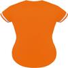 DIGITMON Women's Baseball Softball Jersey Button Down Premium Hip Hop T Shirts Uniform ORANGEWHITE, 2X-Large view 3
