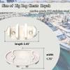 Searoam Zig Zag Cleat 316 Stainless Steel Zig Zag Cleats Canoe Kayak, 1 PCS Marine Zigzag Cleats,Canoe Boat Kayak Accessories.with Screws. view 4