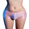 Miutii Sissy Panties for Men Ultra Thin Transparent Underwear Enhancing Bulge Pouch Boxer Briefs Pink One Size view 1