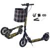 CUIOT Scooters for Adults & Teens/Kids - Folding Adult Scooters, Height-Adjustable, Freestyle Kick Scooter for Outdoor Use, Lightweight Durable All-Aluminum Trick Scooter- 300 Lbs Weight Capacity,Bl view 1