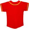 DIGITMON Kids Baseball Jersey Button Down Premium Hip Hop T Shirts Uniform Red Gold for 6y Toddlers view 3