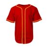 DIGITMON Men's Baseball Jersey Button Down Premium Hip Hop T Shirts Sports Uniform REDGOLD, Medium view 2