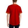 DIGITMON Men's Baseball Jersey Button Down Premium Hip Hop T Shirts Sports Uniform REDGOLD, Medium view 3