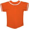 DIGITMON Kids Baseball Jersey Button Down Premium Hip Hop T Shirts Uniform Orange White 12Mo Toddlers view 3