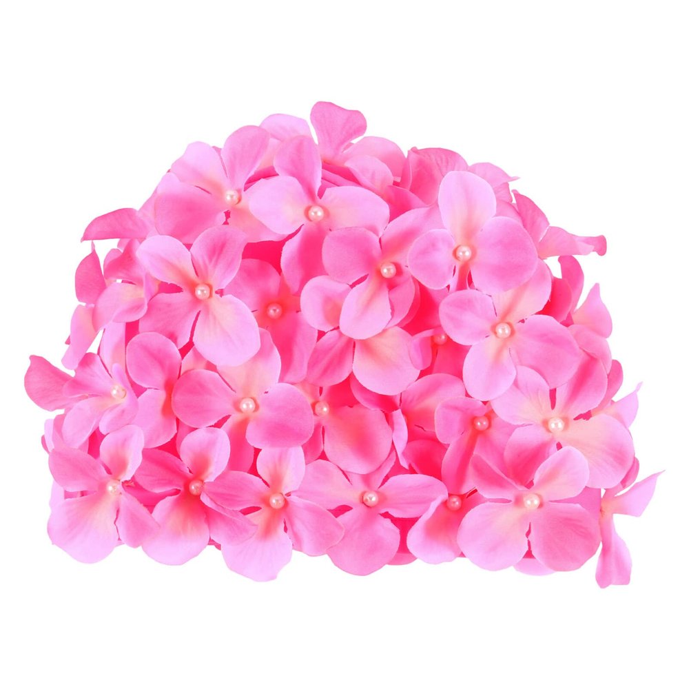 Vintage Swim Cap Flower Floral Petal Swimming Hat Retro Style Bathing Caps Women Swim Hat Long/Short Hair