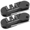 NDNCZDHC Knife Sharpener Preset Carbide & Ceramic Stone Sharpeners Fold-Out Coated Rod Outdoor Hunting Knife & Hook Sharpener view 3