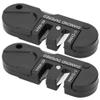 NDNCZDHC Knife Sharpener Preset Carbide & Ceramic Stone Sharpeners Fold-Out Coated Rod Outdoor Hunting Knife & Hook Sharpener view 4