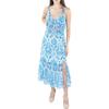 Black Tape_ Womens Tiered V-Neck Sundress Blue S view 1