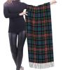 LMNSWDA Clan Cumming Red, Blue, and Black Scottish Tartan Women's Fashion Cashmere Feel with Tassel Large scarf warm party shawl Wraps view 2