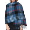 LMNSWDA Blue and Black Plaid Fitzgerald Tartan Women's Fashion Cashmere Feel with Tassel Large scarf warm party shawl Wraps view 4
