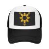 3 Stars and Sun Filipino Philippines Flag Trucker Hats,Sunshade and Sand Proof, Durable, Simple, Fashionable and Textured, Made of Polyester Material view 2
