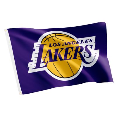 Desert Cactus Los Angeles Lakers Flag NBA National Basketball Association 100% Polyester Indoor Outdoor 3x5 feet Flags LA (Flag M)