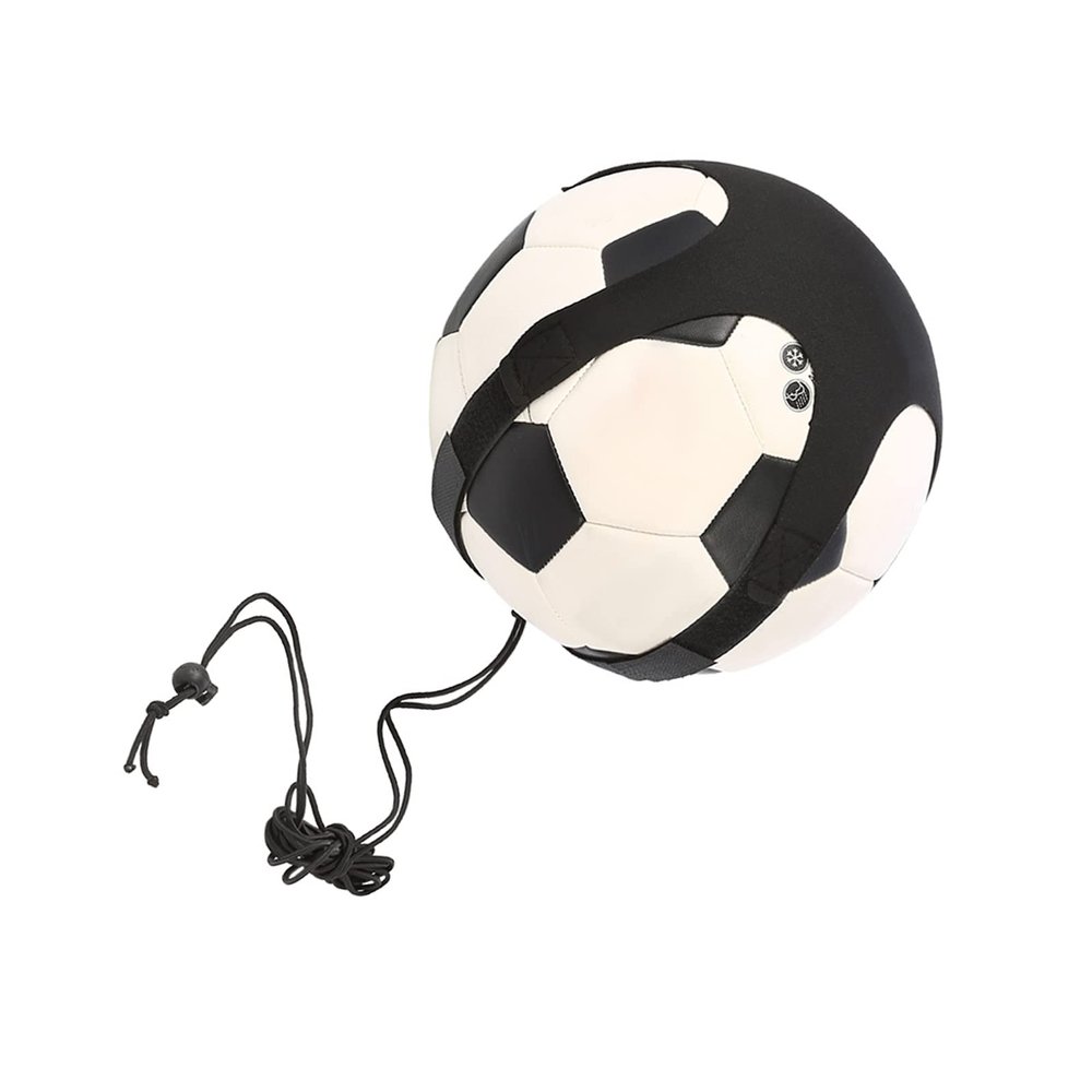 Qiilu Socr Kick Trainer Socr Training Equipment Black Nylon Children Football Socr Kick Trainer Skills Practi Exercises Training Waist Belt