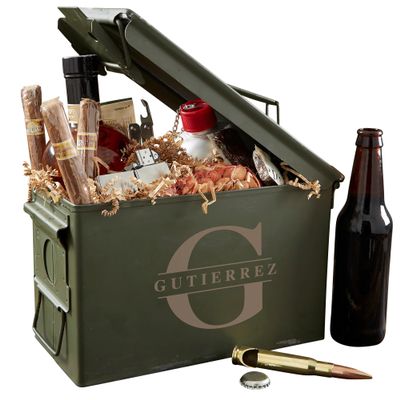 Personalization Universe Lavish Last Name Personalized 50 Cal Ammo Box