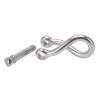 Stainless Steel Screw Pin, Stainless Steel Screw Shackle, Stainless Steel Bow Shackle Marine Grade 8mm Yacht Boat Twisted Anchor Shackle (M8) view 1
