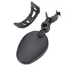 Qiilu Clip On Mirrors Back View Mirror Black Abs Silicone Glass Handlebar Review Rear Back View 360 Rotation Mirror for Mountain Road Bikes view 1