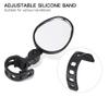 Qiilu Clip On Mirrors Back View Mirror Black Abs Silicone Glass Handlebar Review Rear Back View 360 Rotation Mirror for Mountain Road Bikes view 4