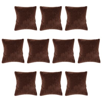 AUEAR, 10 Pack Brown Velvet Watch Pillows Small Jewelry Displays Pillow Bracelet Bangle Cushions Display for Gift Box