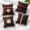 AUEAR, 10 Pack Brown Velvet Watch Pillows Small Jewelry Displays Pillow Bracelet Bangle Cushions Display for Gift Box view 4