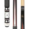 ASKA Poker Cards and Dice Billiard Pool Cue, 58" Hard Rock Canadian Maple, Hard Tip (Clubs, 19-Ounce)