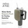 NOLI JUNE - Water Bottle Pouch for Stanley Quencher 18oz to 40oz - Neoprene Pouch with Adjustable Strap - Versatile Tumbler Holder - Eucalyptus view 2
