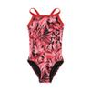 TYR Durafast Elite Diamondfit One Piece Girls' Swimsuit - Athletic Training and Competition Swimwear - Resists Chlorine - 22, Red Crystalized view 1