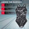 TYR Durafast Elite Diamondfit One Piece Girls' Swimsuit - Athletic Training and Competition Swimwear - Resists Chlorine - 22, Red Crystalized view 4