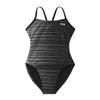 TYR Girls' Durafast Elite Cutoutfit Swimsuit, Titanium Speedwarp, 22 view 1