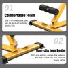 WAHHWF Foldable Hyperextension Roman Chair for Home Gym, Heavy Duty Adjustable Back Extension Bench Exercise Equipment for Lower Back, Flanks and Abs Exercises, Loads 150kg (Color : Yellow) view 4