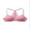 Happy Nation Wireless Lightly Lined Racerback Bra, Smoky Rose, Large+ view 1
