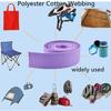 Cotton Webbing Strap - Polyester Strapping for Bags Leash Arts Crafts Accessories, 10 Yard/roll view 4