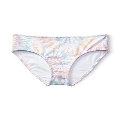 Happy Nation Hipster Swim Bikini Bottom, Beach Glass Tie Dye, Medium