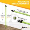 AdirPro 3-Position Snap-Lock Rover Rod (Green), & AdirPro Prism Pole Bipod  Carbon Fiber Bundle view 4