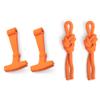 Above Sea Level Cooler Accessory Bundle - Blaze Orange Latches and Rope Handles - Cooler Net for Dry Storage and Organization view 2