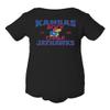 CornBorn Kansas Jayhawks Onesie - Rock Chalk Jayhawks - Black - 12M view 1