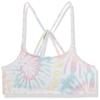 Happy Nation Girls Racerback Swim Bikini Top, Beach Glass Tie Dye view 1
