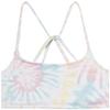 Happy Nation Girls Racerback Swim Bikini Top, Beach Glass Tie Dye view 3