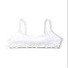 Happy Nation Comfy Cotton Logo Scoop Neck Bra, Optic White, XL+ view 1