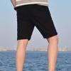 Maiyifu-GJ Men's Roll Up Slim Fit Denim Shorts Straight Stretch Summer Jean Shorts Knee Length Casual Modern Short Pants (Black,31) view 4