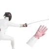 DYNWAVE Fencing Glove Adult Non Slip Washable Training Sport Hand Protection Teenager 1Pcs for Bout Practice Fencing Match Epee Foilfoil Epee, Right Hand L view 2