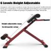 WAHHWF Roman Chair Back Extension for Tall Men, Heavy Duty Folding Roman Chair Hyperextension Ab Bench Exercise Equipment for Home Gym, Loads 330lbs (Color : Red) view 3