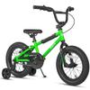 cubsala 14 Inch Little Kids Bike for 3 4 5 Years Old Boys Girls Beiginner Riders BMX Style Bicycle with Training Wheels Coaster & Rear V Brake, Green view 1