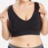 Sports Bras for Women Padded Yoga Tank Tops with Build in Bra Sleeveless Fitness Workout Running Vest Cami Crop Tops Black view 2