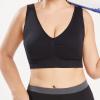 Sports Bras for Women Padded Yoga Tank Tops with Build in Bra Sleeveless Fitness Workout Running Vest Cami Crop Tops Black view 3