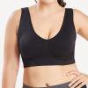 Sports Bras for Women Padded Yoga Tank Tops with Build in Bra Sleeveless Fitness Workout Running Vest Cami Crop Tops Black view 4
