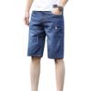 Men's Casual Stretch Beach Denim Shorts Slim Fit Straight Jean Shorts Classic Cotton Short Pants with Pockets (Blue3,33) view 1