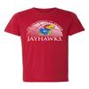 CornBorn Kansas Mens Apparel - Premium Tri-Blend Kansas Basketball Primary Logo - Red - Medium view 1