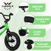 cubsala 12 Inch Kids Bike for 1 2 3 4 Years Old Boys Girls Beiginner Riders Toddlers BMX Style Bicycle with Training Wheels Coaster Brake, Green view 2