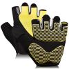 sunnex Workout Gloves for Women - Breathable Weight Lifting Gloves with Non-Slip Silicone Padding, Fingerless Gym Gloves for Cycling, Rowing, Pull Ups & Training (4 Sizes) view 1